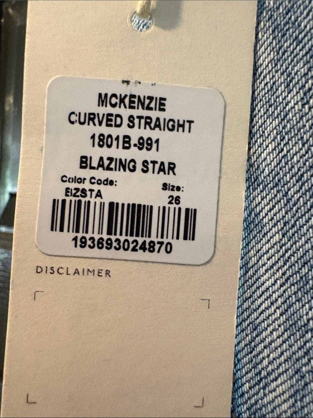 Citizens Of Humanity Light Blue Straight Leg Jeans with Distressed Knee - Picture 10 of 14